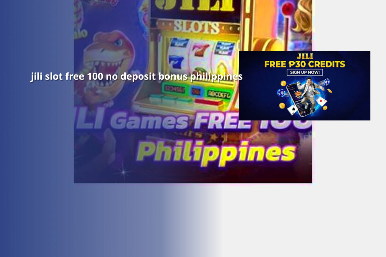 jili slot free 100 no deposit bonus philippines - slots
