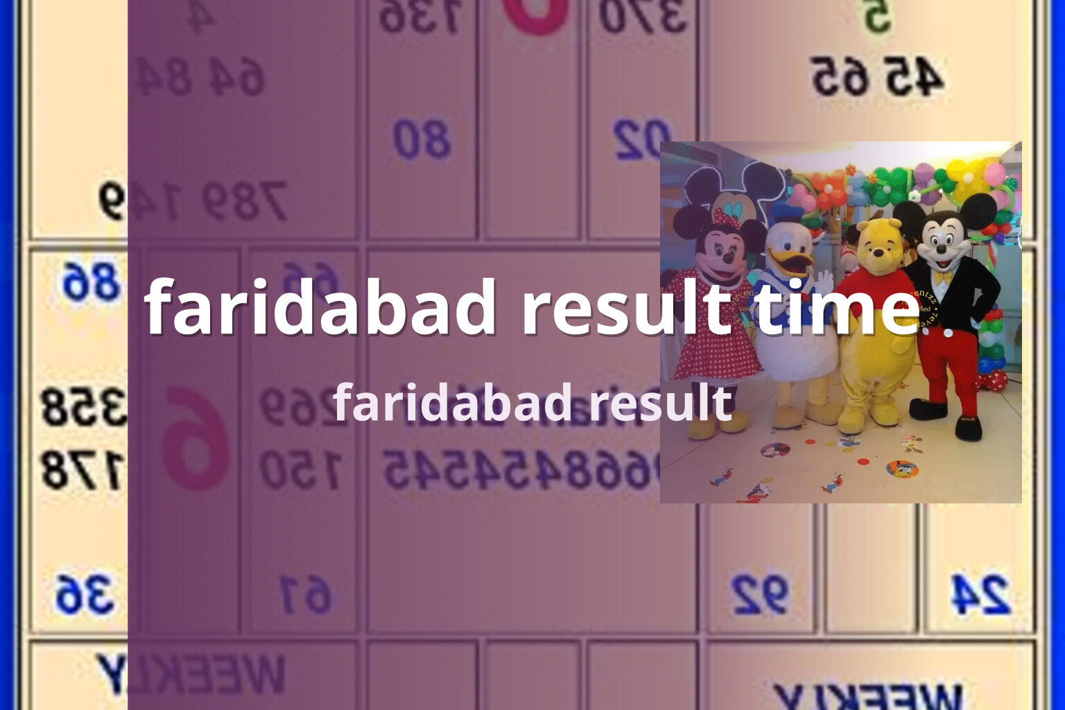 faridabad result time - slots
