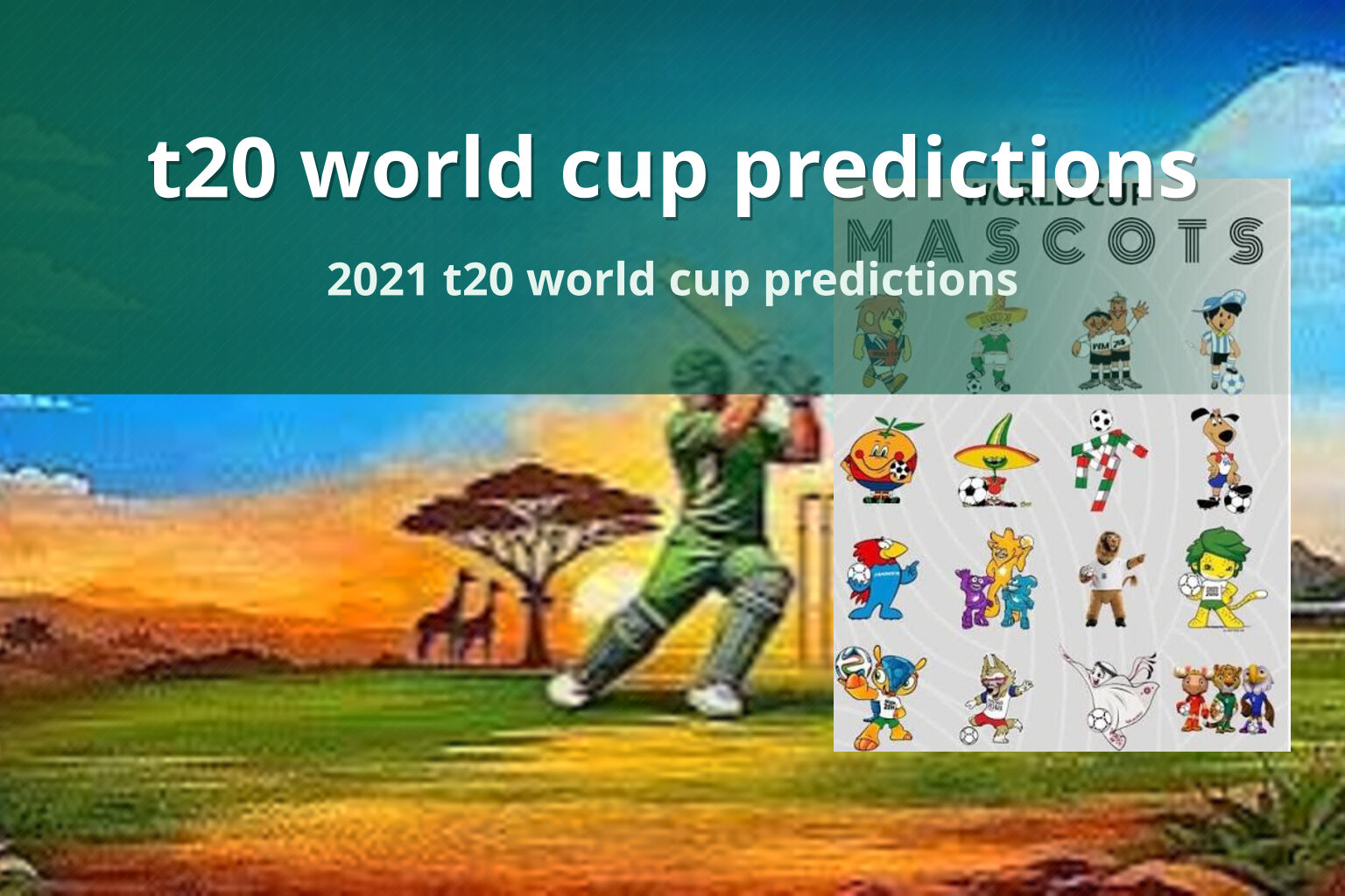 t20 world cup predictions - cricket_betting